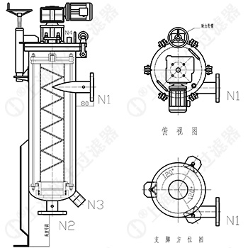 外刮式自清洗過(guò)濾器示意圖
